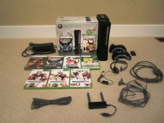 Microsoft Xbox 360 Elite 120 GB with Accessories and Games