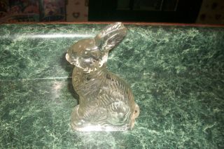 Millstein Easter Bunny Rabbit Glass Candy Container Jeannette Pa