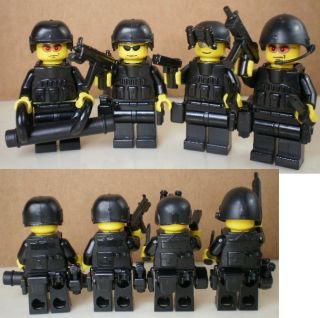No 4 on Sale Custom Lego SWAT Team Weapson Police Army Guns Helmet