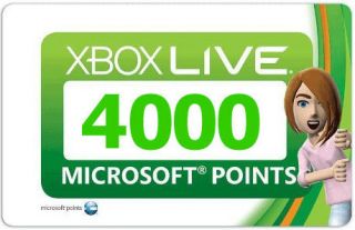 4000 Microsoft Points Fast Delivery