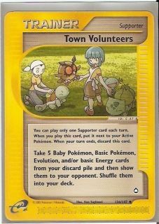 Pokemon Aquapolis Town Volunteers E Reader Card 136 Squirtle Bulbasaur