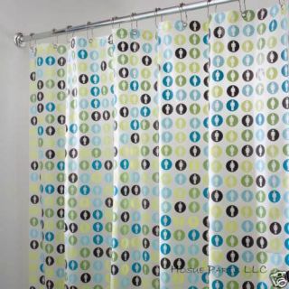 InterDesign Boy Girl Mold Resistant Shower Curtain New