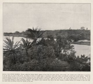 Hawaii Kauai Fort Elizabeth Waimea River 1890s Print