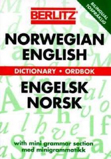 Berlitz Norwegian English Dictionary by Berlitz Editors 1995