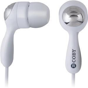 Coby CVE92 In Ear only Headphones   White