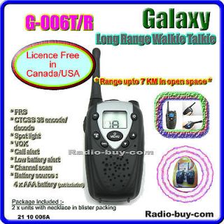 Galaxy G 006T C Long Range Walkie Talkie (462MHz) Licence Free in