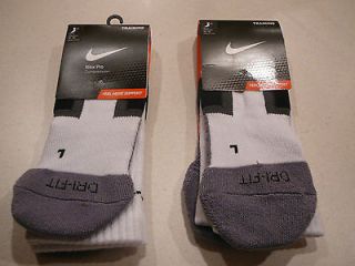 Pair Mens Nike Pro Compression Dri Fit Training Socks   $16/pr  XL