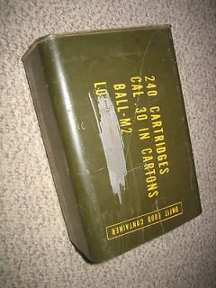 WW2 ham can AMMO BOX ammunition CAN RARE WWII USA ARMY empty