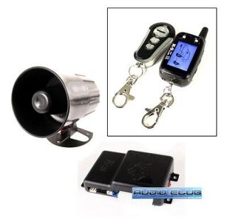 WAY LCD PAGER REMOTE SECURITY CAR ALARM & KEYLESS ENTRY 3 CHANNEL