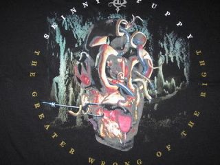 SKINNY PUPPY The Greater Wrong of the Right Original Licensed T Shirt