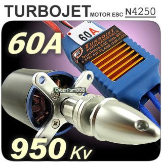 N4250 B KV950 Brushless outrunner motor + Hobbywing 60A ESC for RC