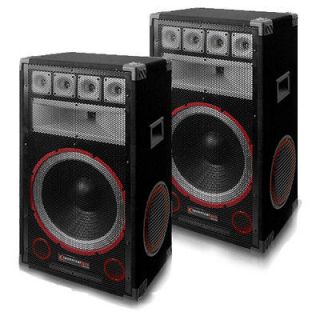 Technical Pro VMPR15 Passive 8 Way 15 DJ Speakers 3000 Watts New