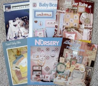 & Nursery Designs Cross Stitch Booklet/Leafle t   Bib Blanket Pillow