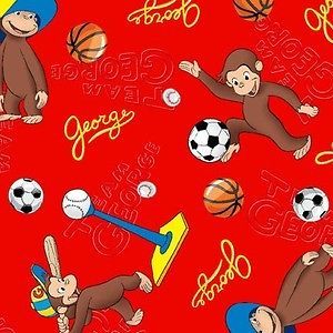 Springs Creative_red curious george_monkey_ sports_t ball_ BTHY