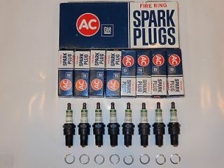AC 44N Spark Plugs..all are NOS with Vintage “Green Rings” fits