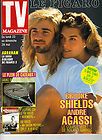 BROOKE SHIELDS ANDRE AGASSI French Le Figaro TV Magazine 5/21/94 LOVE