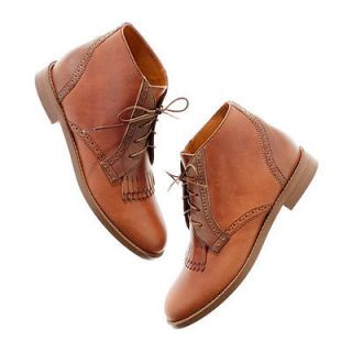 NEW Madewell J Crew Aberdeen Two Tone Oxford Ankle Boots Sz 8 8.5 $210