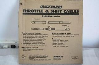 QUICKSILVER THROTTLE & SHIFT CABLES Nomen Remote control cable 828921