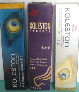 Koleston Perfect Permanent Hair Color Natural, Classic & Fashion 2 oz