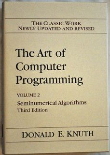 Knuth: The Art of Computer Programming 3rd ed Vol 2 Seminumerical