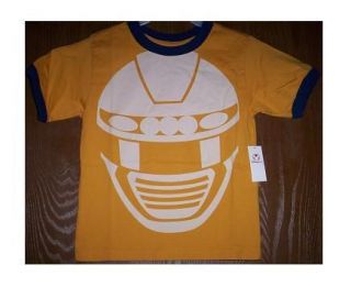 Power Rangers Shirt sz 4 xs NeW Operation Overdrive Yellow White