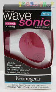 New Neutrogena Wave Sonic Spinning Power Cleanser and Foaming Pads