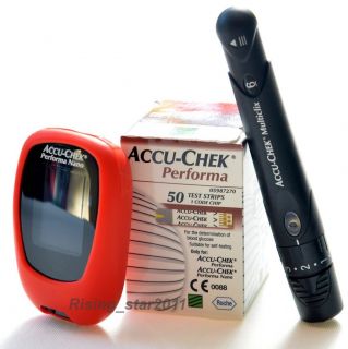 Accu Chek Performa Nano Kit + 50 Test Strips Accuchek Glucometer