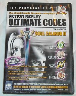 Action Replay ULTIMATE CODES SOUL CALIBUR II for PLAYSTATION 2 Play