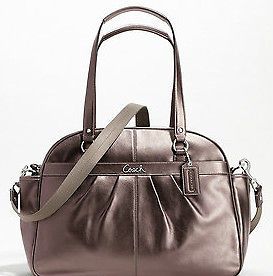 NWT COACH 18374 Bronze ADDISON LEATHER BABY DIAPER TOTE BAG MSRP$548