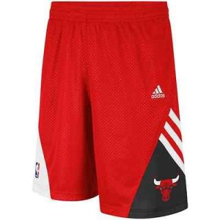 adidas Chicago Bulls On Court Pre Game Shorts   Red