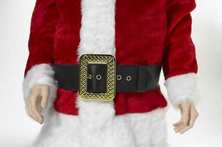 QUALITY SANTA CLAUS BELT & BUCKLE ADULT HOLIDAY COSTUME ACCESSORY