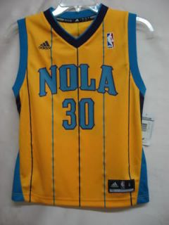 West New Orleans Hornets Yellow NBA Youth Revolution 30 Jersey Small