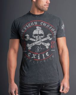 Affliction Exile Cycles Mens Short Sleeve T Shirt