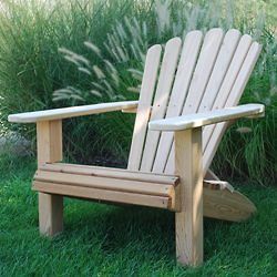 Fan Back Classic Adirondack Chair Woodworking Pattern and Plan
