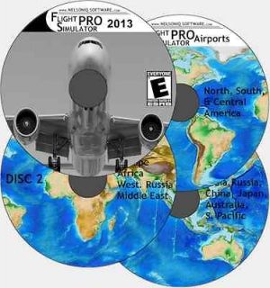 Flight Simulator 2012. 375 Aircraft and 20,000 Airports on 4 DVDs MAC