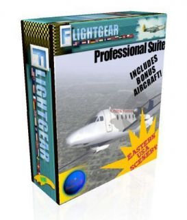 FLIGHTGEAR FIGHTER JET FLIGHT AVIATION SIMULATOR, 2012 RELEASE WITH
