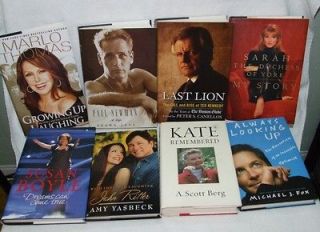 Lot of 8 Celebrity Books  John Ritter, Michael J Fox, Sarah Ferguson