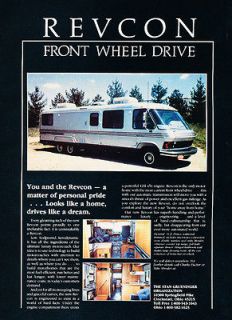 1984 Revcon Motorhome Coach Original   Classic Vintage Advertisement