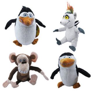 The Penguins of Madagascar 15cm 19cm Soft Plush Toy Doll Set of 4 pcs