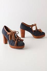 Anthropologie Miss Albright Lake & Land Heels Platform Shoes 9 $178