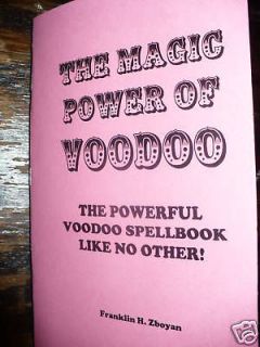 Newly listed THE MAGIC POWER OF VOODOO book occult MAGICK witchcraft