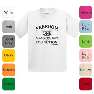 Freedom Is One Generation From Extinction LADIES T Shirt Reagan Romney