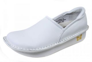 Alegria Womens Debra Professional White Leather Nursing Shoe DEB 600