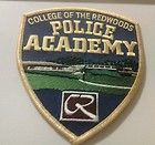College of the redwoods police academy patch ( extremely hard to