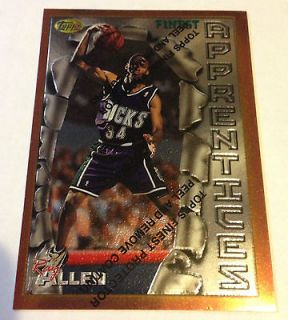 1996 97 TOPPS FINEST APPRENTICES #22 RAY ALLEN CHROME w/ COATING