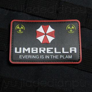 Resident Evil :  Everything is in the plan  PVC 3D Rubber Velcro