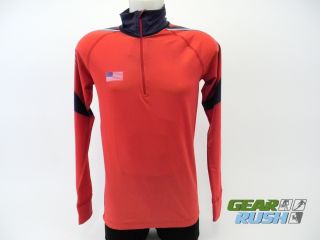 Daehlie XC Ski Race Suit Skinsuit Blk/White/Red Blue US Ski Team Large