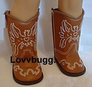 Cowboy Western Boots fits American Girl Doll VALUE + MULTI CLOTHES