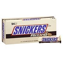 Snickers Almond Candy Bars 24 CT 1.76 OZ American Bulk Vending