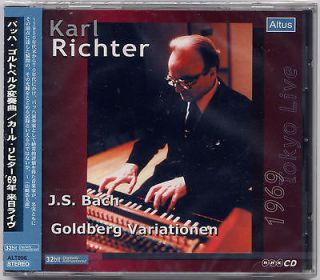 Goldberg Variations   Karl Richter Live Tokyo 1969 ALTUS JAPAN SEALED
